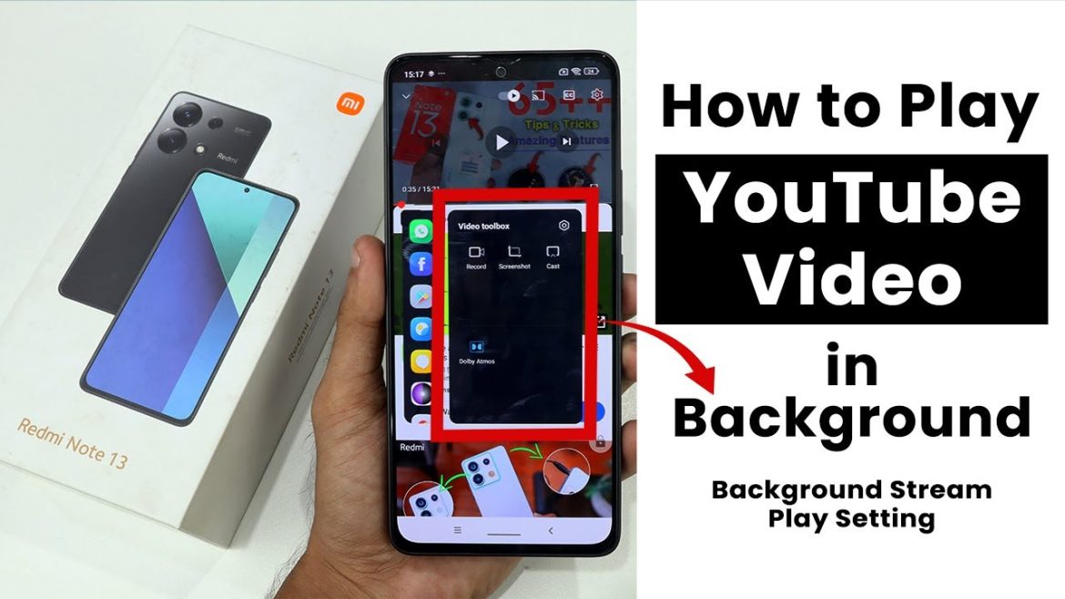 How to Play YouTube In Background In Redmi Note 13 | Background Stream Play Settings