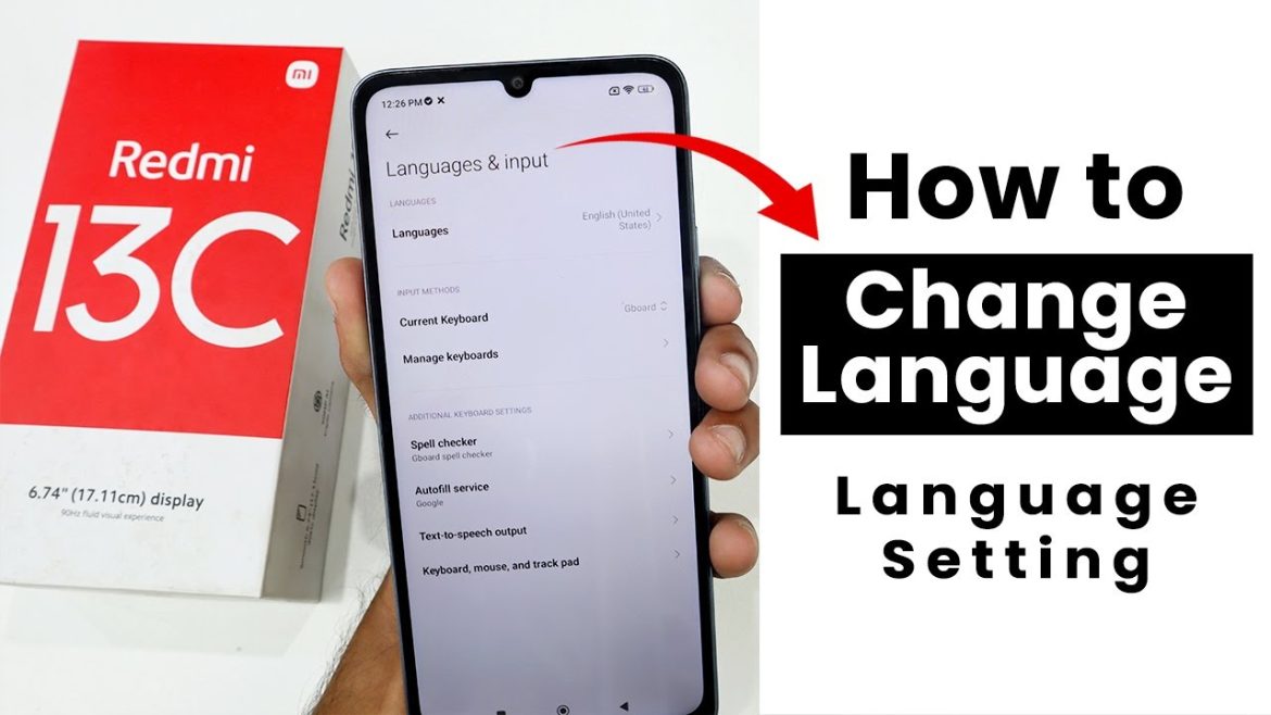 How to Change Any Language In Redmi 13C | Language Setting