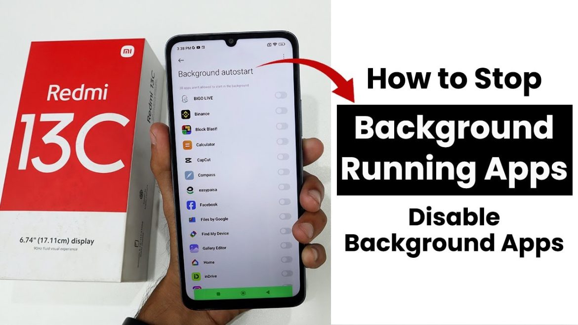 How to Stop Background Running Apps In Redmi 13C | Disable Background Apps
