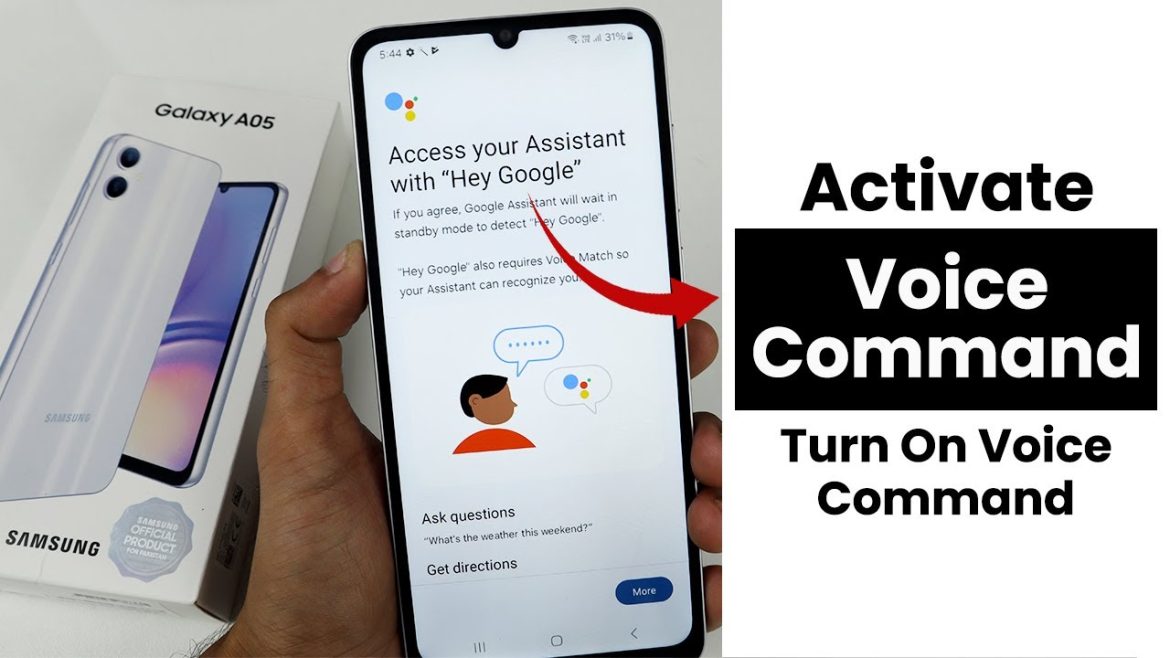Activate Voice Command In Samsung Galaxy A05 | Turn On Voice Command