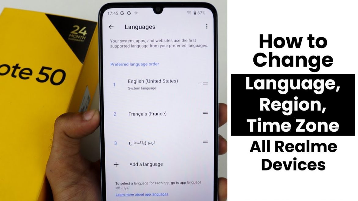 How to Change Language, Region and Time Zone In any Realme Device