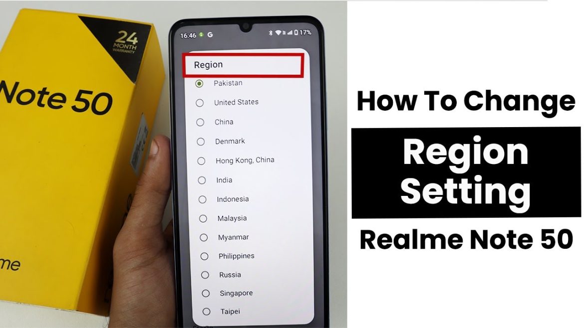 How to Change Region On Realme Note 50 | Change Region Settings