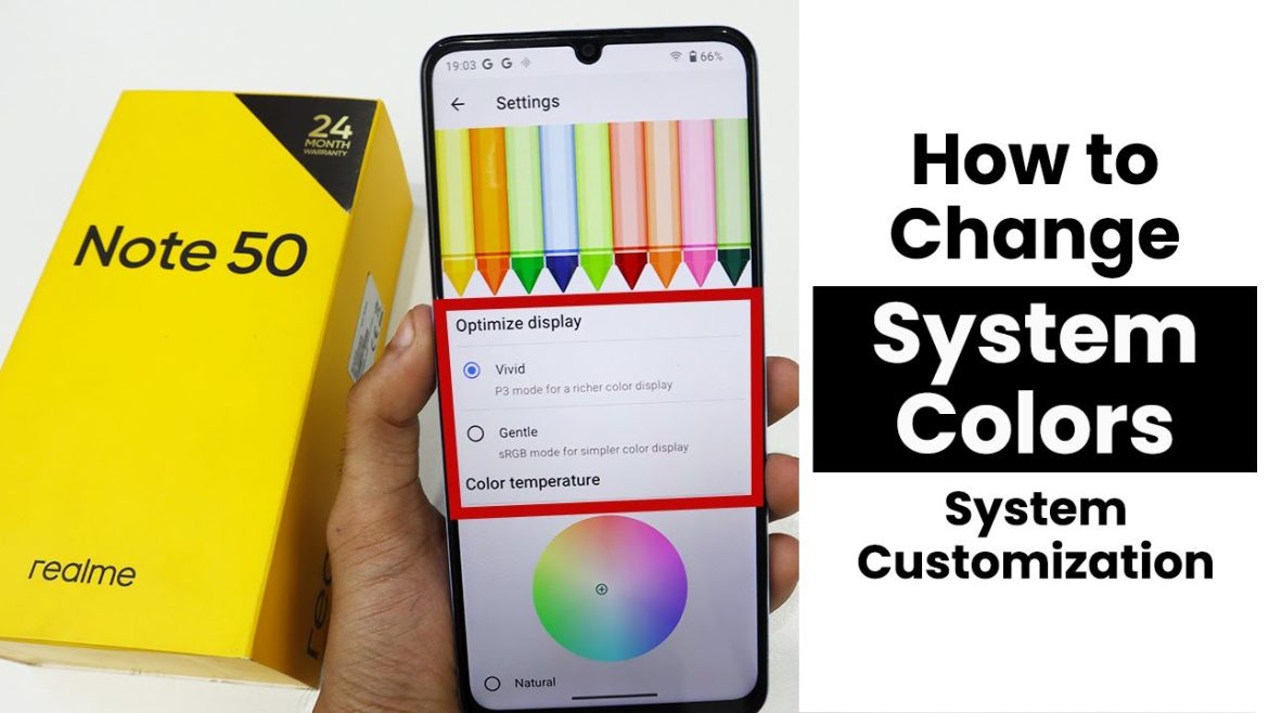 How to Change System Colors In Realme Note 50 | System Customization