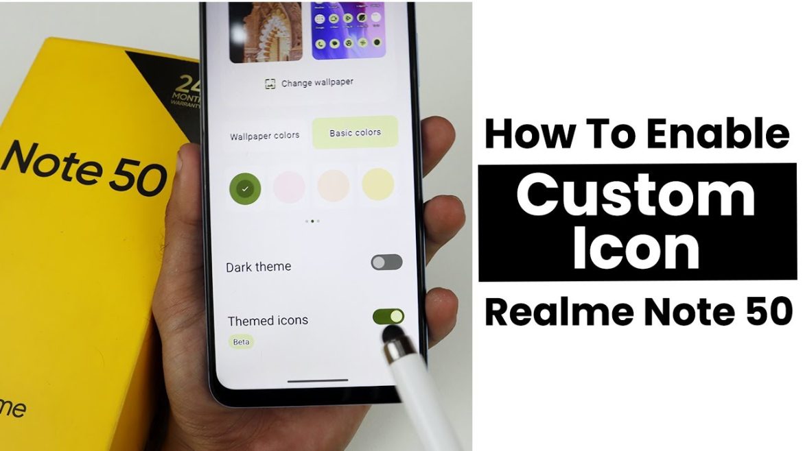 How to Customize Icon In Realme Note 50 | Icon Settings