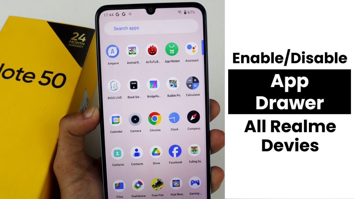 How to Enable/Disable App Drawer In Any Realme Device | App Drawer Settings