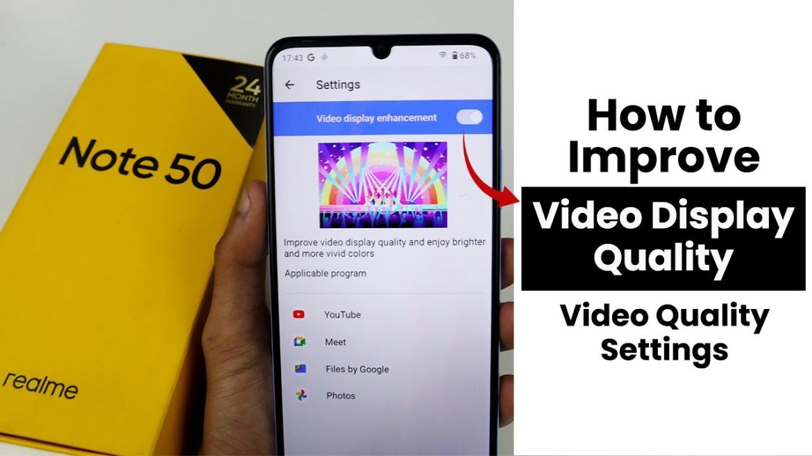 How to Improve Video Display Quality Realme Note 50 | Video Quality Settings