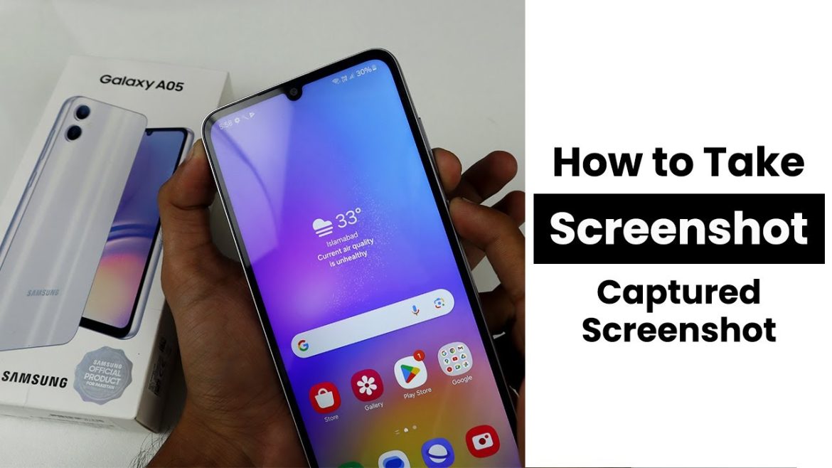 How to Take Screenshot In Samsung Galaxy A05 | Capture Screenshot