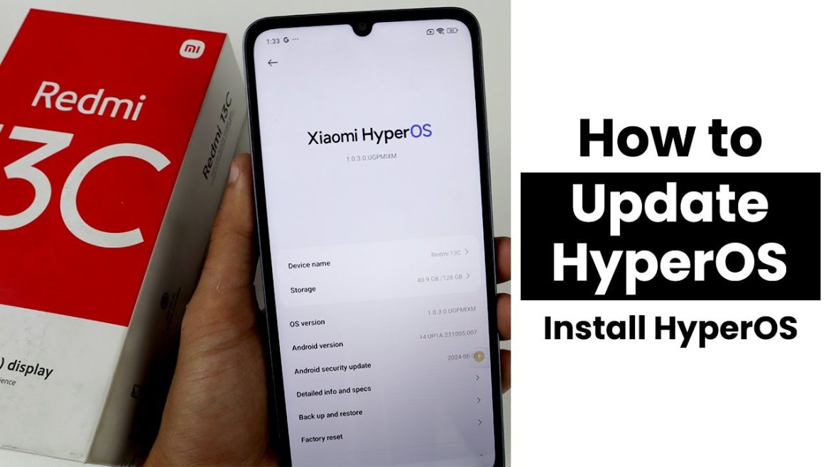 How to Update HyperOS in Redmi 13C | Install HyperOS