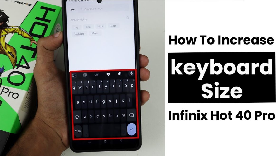 Increase Keyboard Size In Infinix Hot 40 Pro | Keyboard Settings