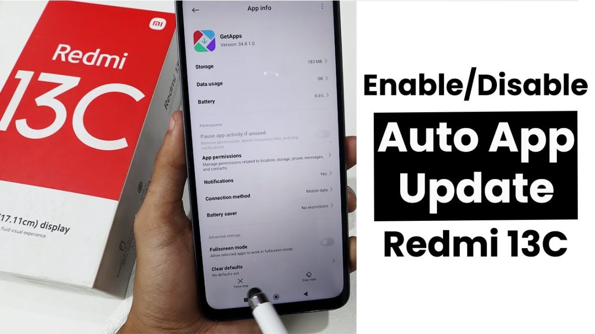Stop Auto Download Apps In Redmi 13C | Turn Off Auto-Download Apps