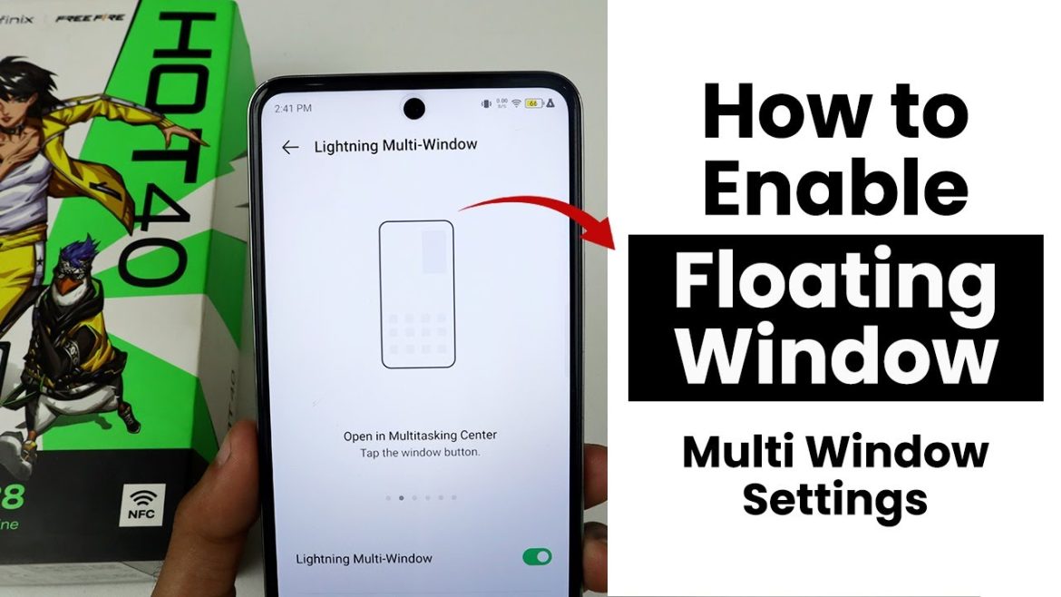 How to Enable/Disable Floating Window in Infinix Hot 40 | Multi Window Settings