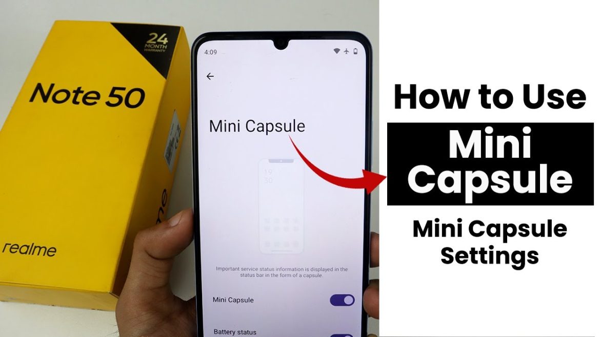 How to Use Mini Capsule In Realme Note 50 | Mini Capsule Settings