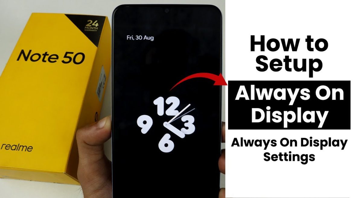 How to Setup Always On Display In Realme Note 50 | Always On Display Settings