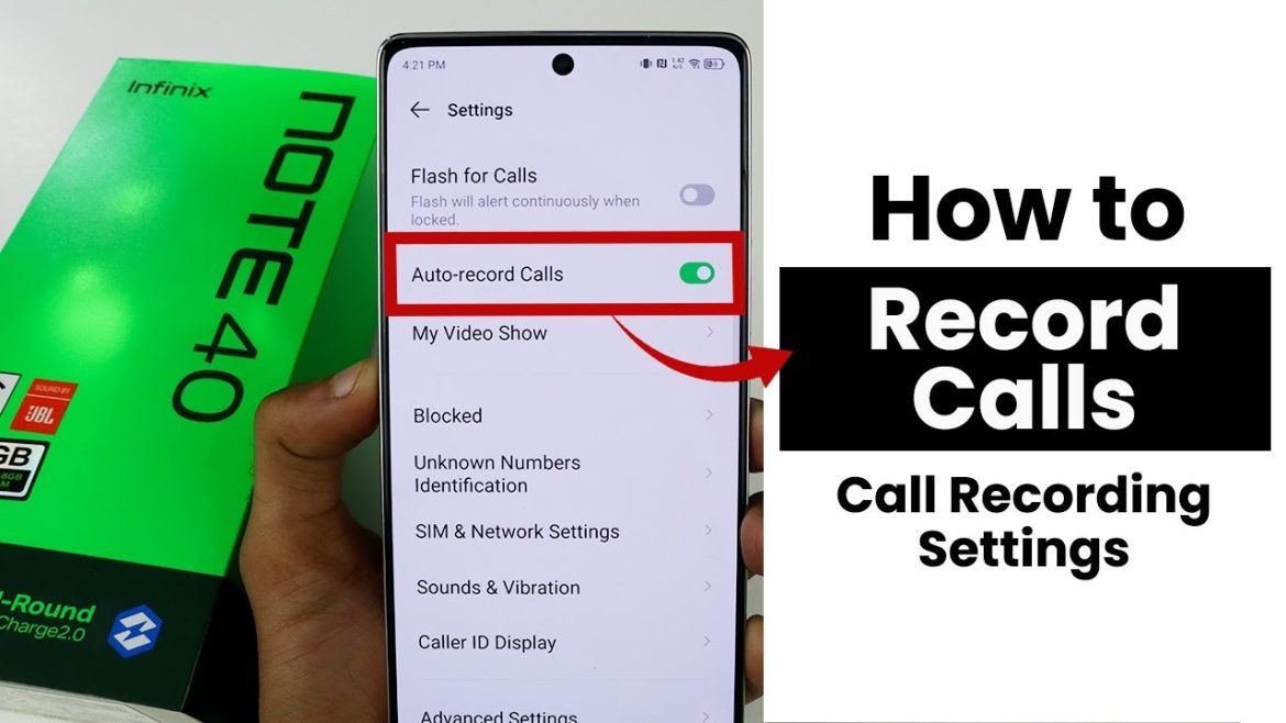 How to Record Calls In Infinix Note 40 | Call Recording Settings
