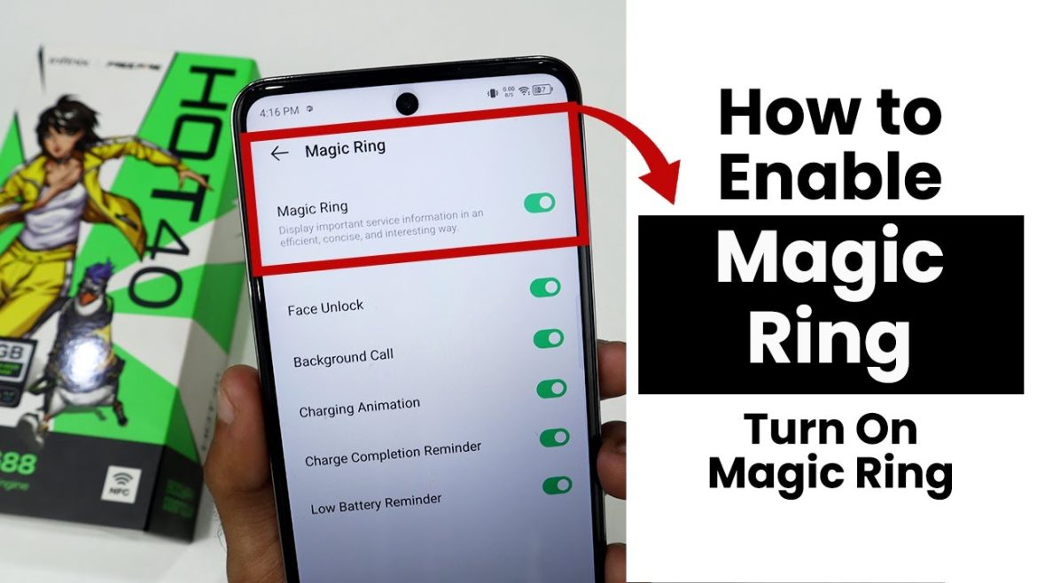 How to Enable Magic Ring In Infinix Hot 40 | Turn On Magic Ring In Infinix Hot 40