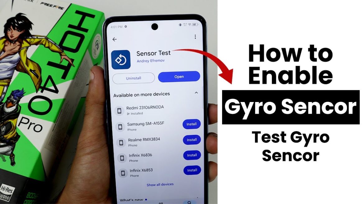 How to Enable Gyro Sensor In Infinix Hot 40 Pro | Test Gyro Sensor